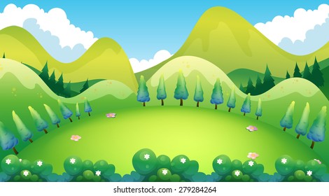 La vegetación de los pinos