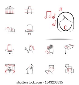 scene icon. handdraw icons universal set for web and mobile