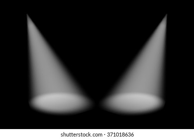 Scene illumination from above and below,  dark 