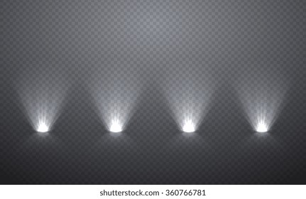 Scene illumination from below, transparent effects on a plaid dark  background. Bright lighting with spotlights.