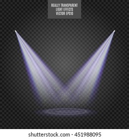 Scene illumination. Bright blue lighting. Really transparent effect. Neon.