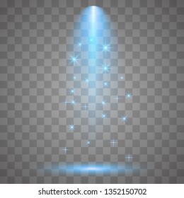 	
Scene illumination collection, transparent effects. Bright lighting with spotlights.
