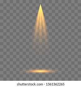 Scene illumination collection, transparent effects. Bright lighting with spotlights.