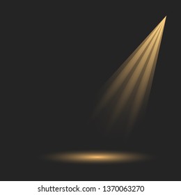 Scene illumination collection, transparent effects. Bright lighting with spotlights. Vector illustration eps10.