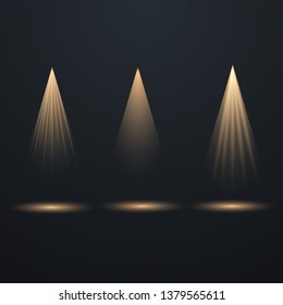 Scene illumination collection, transparent effects. Vector spotlights. Scene. Light Effects. Vector illustration EPS10