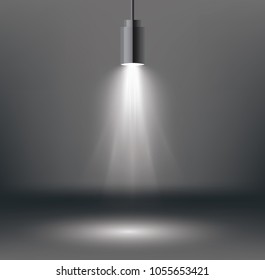 Scene Illumination Effects mit Spotlight. Vektorgrafik.