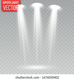 Efectos de iluminación de escenas.Proyectores. Escena. Efectos de luz.