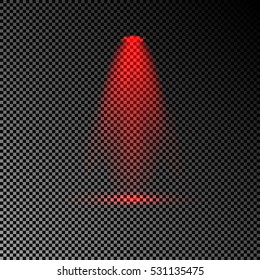 Scene illumination light effect on transparent background. spotlight.Vector illustration.