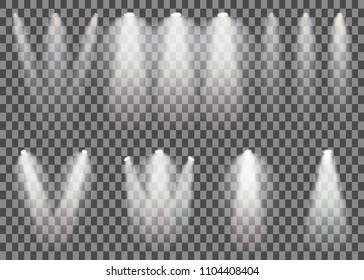 Scene Illumination Set Cold Light Effect Stock Vector (Royalty Free ...