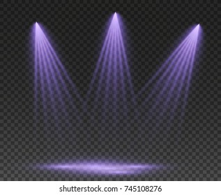 Scene illumination, transparent effects on a transparent background. Vector Illustration