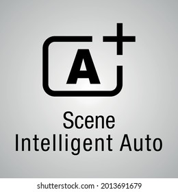 scene Intelligent Auto mode icon. Vector