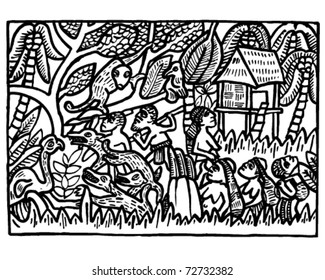 Scene from jungle