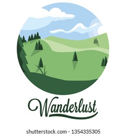 scene landscape forest wanderlust