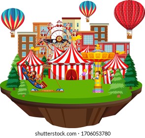 172 Cartoon images children on ferris wheel Images, Stock Photos ...