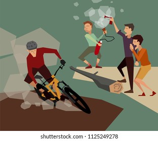 Scene from mtb contest