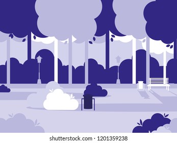 scene park isolated icon