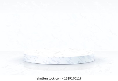 Scene presentation pedestal for business concepts, Podium object. Vector illustration.