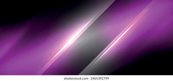 In the scene, a radiant purple light illuminates against a dark backdrop, creating a mesmerizing contrast