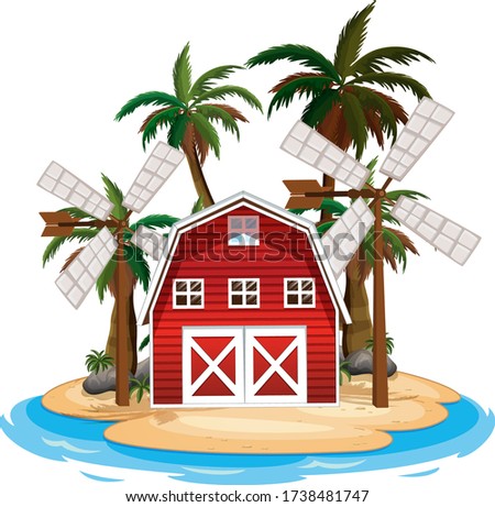 Similar – Image, Stock Photo farm holidays. Barn