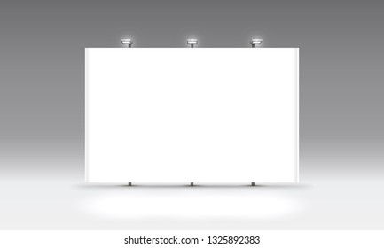 Escena de Podium para presentaciones sobre el fondo gris. Ilustración del vector