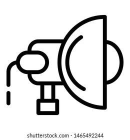 Scene spotlight icon. Outline scene spotlight vector icon for web design isolated on white background