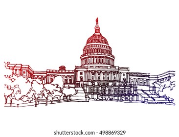 Washington Dc Street Scene Stock Vectors Images Vector - 