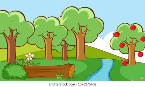 Fruit Trees Clipart Images Stock Photos Vectors Shutterstock