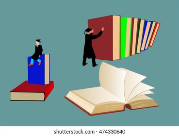 The scene where students in learning process