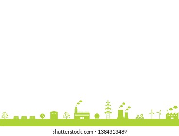 scenery of the factory area