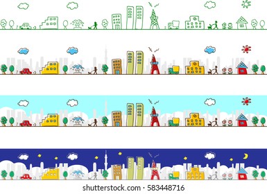 Scenery of Freehand town