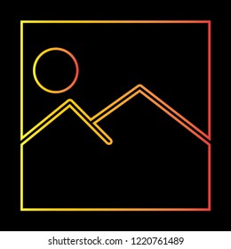 scenery icon vector