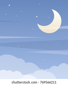 Scenery of the night sky.