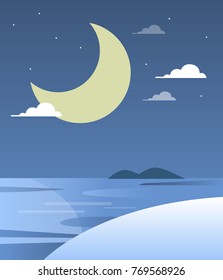 Scenery of the night sky.