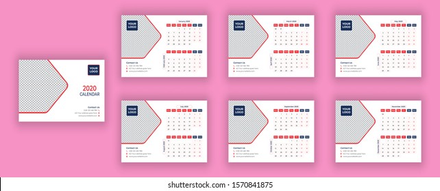 Scenery Style Desk Calendar 2020
