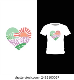 scenery style tshirt colorful design 