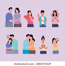 escenas de personas enamoradas