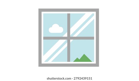 Scenic outdoor view from a window representing nature, peace, and domestic comfort in architectural design.