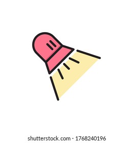 Vector de icono de foco escénico aislado en fondo blanco