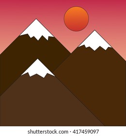 Scenic sunny landscape