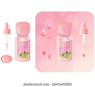 The scent and aroma of geranium essential oil