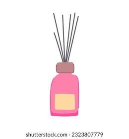 scent aroma sticks cartoon. diffuser essential, fragrance oil scent aroma sticks sign. isolated symbol vector illustration