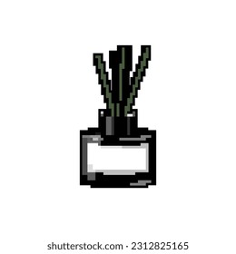 scent aroma sticks game pixel art retro vector. bit scent aroma sticks. old vintage illustration