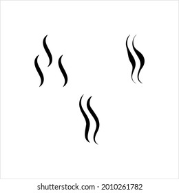 Scent Fume Icon, Aroma Smell, Airborne Solid And Liquid Particulates Vector Art Illustration