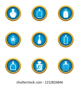 Scent icons set. Flat set of 9 scent vector icons for web isolated on white background