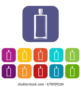 Scent icons set vector illustration in flat style In colors red, blue, green and other