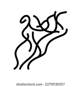 scent smell line icon vector. scent smell sign. isolated contour symbol black illustration