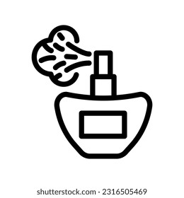 scent smell line icon vector. scent smell sign. isolated contour symbol black illustration