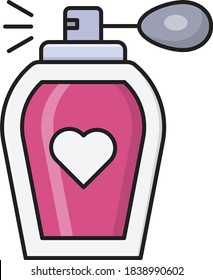 scent vector flat color icon