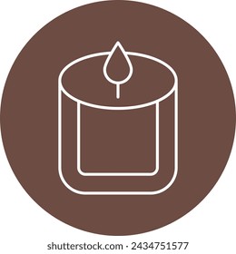 Scented Candle Icon Design For Personal And Commercial Use
