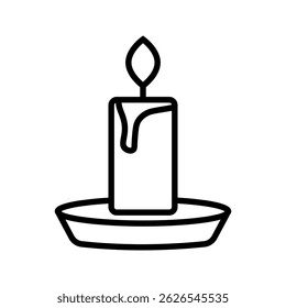 Scented Candle icon icon vector collection in outline and solid style